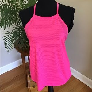 Athleta neon pink workout tank top